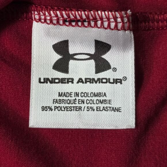 Under Armour HeatGear Armour Compression Shirt Men’s XXL Red White - Picture 4 of 7
